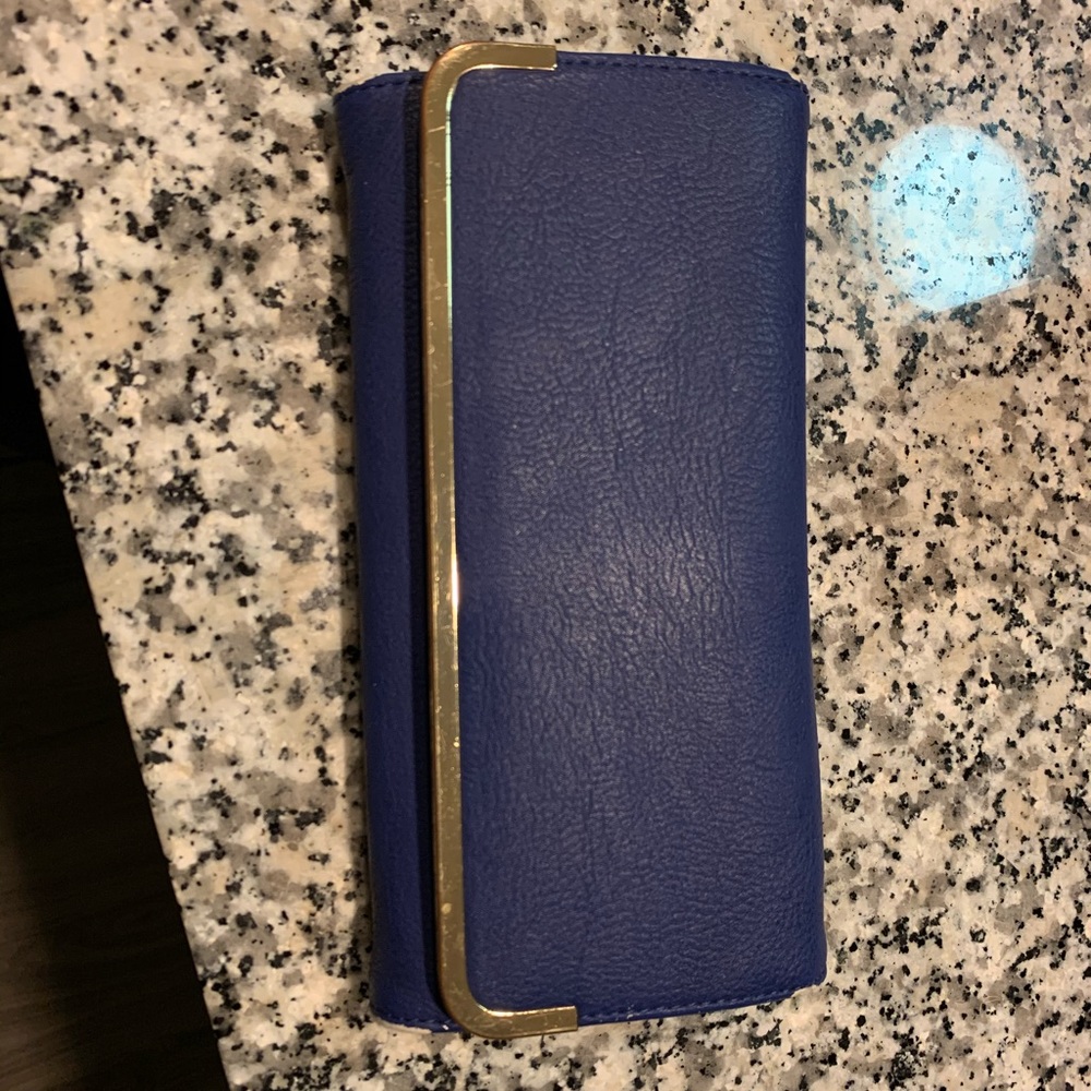 Deep Blue Buckle Wallet